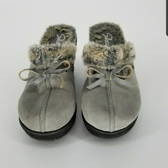 skechers fur lined clogs